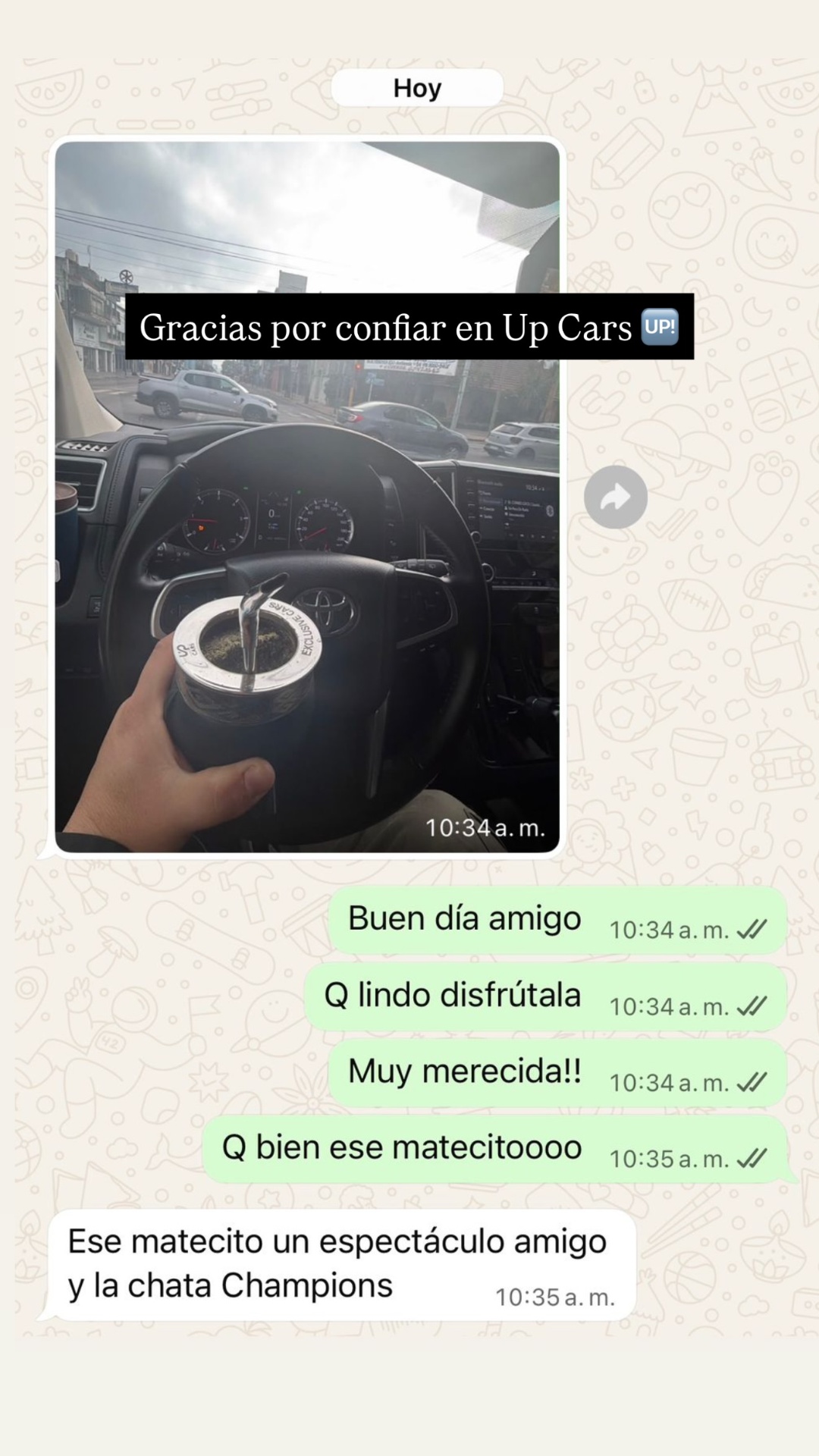 Gracias por confiar en Up Cars